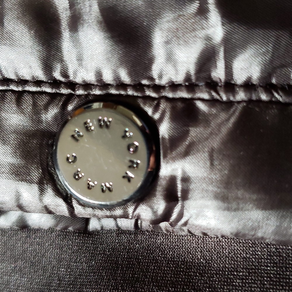 Women's Black Puffer Parka Jacket, Size: L - Picture 5 of 9